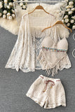 Crochet 3-Piece Beach Set