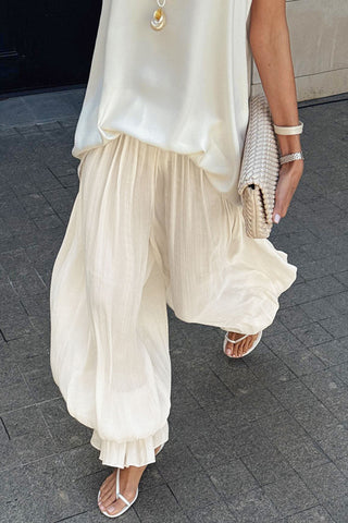 Elegant Wide-Leg Casual Pants