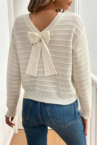 Bow-Back Detail Sweater