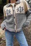 Snowflake Pattern Cardigan
