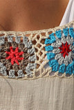 Off-Shoulder Crochet Beach Dress