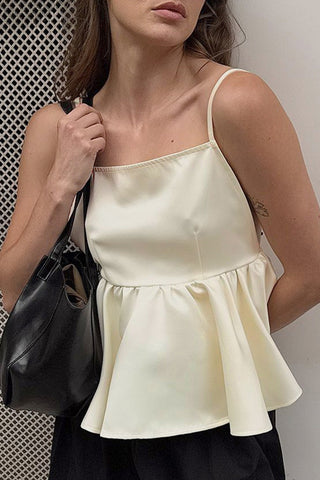 Chic Peplum Tank Top