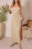 Elegant Off-Shoulder Maxi Dress