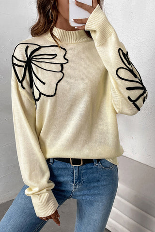 Floral Detail Sweater