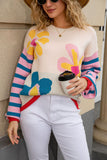 Floral Patterned Sweater