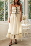 Ruffle Hem Bow Midi Dress