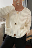 Knit Button Cardigan Sweater