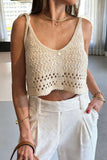 Buttoned Knit Tank Top