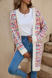 Open-Front Textured Cardigan