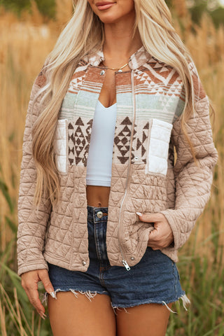 Aztec Quilted Patchwork Jacket