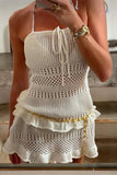 Chic Knit Halter Vacation Dress