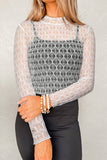 Layered Sheer Mesh Blouse