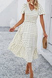Dot Print Casual Dress