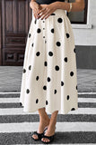 Polka Dot Midi Skirt