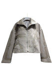 Graphic Print Statement Jacket