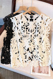 Floral Openwork Tank Top