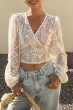 Lace Wrap Blouse