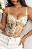 Lace Trim Bustier Cami Top