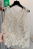 Crochet Embellished Tank Top
