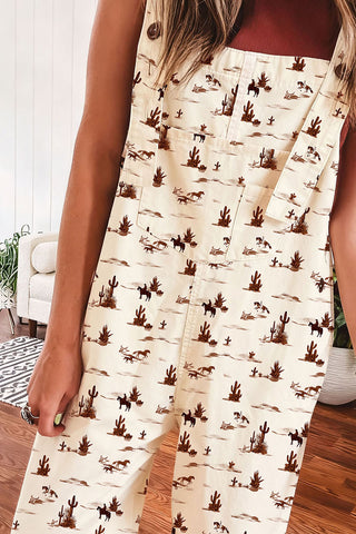 Printed Wide-Leg Jumpsuit
