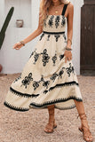 Patterned Casual Maxi Dress