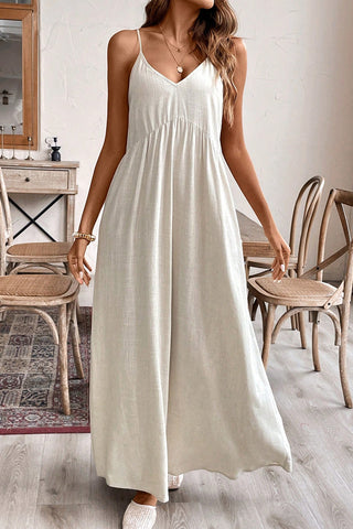 Relaxed Fit Maxi Dress with Straps