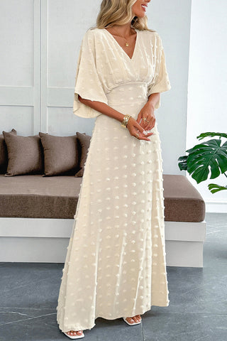 Elegant V-Neck Casual Maxi Dress