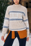 Nordic Pattern Crewneck Sweater