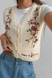 Floral Sweater Vest