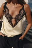 Lace-Trimmed Camisole Top