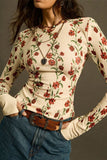 Floral Long-Sleeve T-Shirt