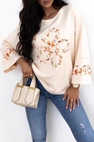 Floral Embellished Sweatshirt