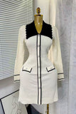 Buttoned Casual Textured Dress