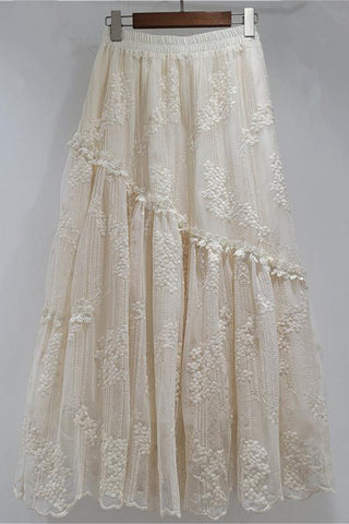 Elegant Tiered Maxi Skirt