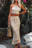 Crochet Halter Skirt Set