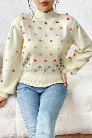 Playful Polka Dot Sweater