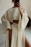 Flowy Two-Piece Skirt Set