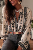 Boho-Inspired Button-Front Blouse