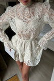 Elegant Lace Skirt Set