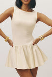 Sleeveless Flared Casual Dress