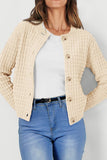Textured Button-Front Jacket