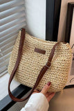Woven Shoulder Bag with Adjustable Strap