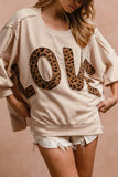 Love Graphic Oversized Sweatshirt