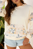 Patterned Casual Hoodie