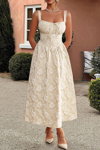 Floral Lace Evening Dress