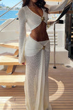 Elegant Crochet Skirt Set