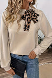 Bow-Tie Accent Blouse