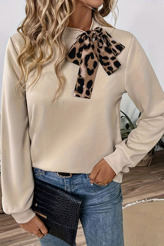 Bow-Tie Accent Blouse