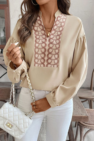 Elegant Patterned Blouse