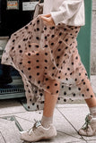 Polka Dot Mesh Skirt